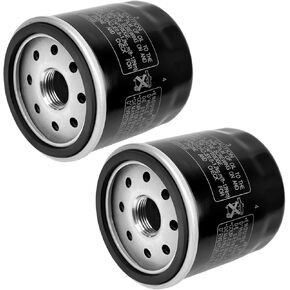 49065-2078 Oil Filter HF128 2pcs Replacement for Kawasaki Mu/le 600 610 SX KAF400 2500 2520 3000 620 3010 trans4x4 3020 4000 617 4010 4x4 KAF620 49065-2071 49065-7010