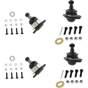 TRQ Front Ball Joint Set Compatible with 84-05 Chevrolet 84-04 GMC 98-00 Isuzu 91-01 Oldsmobile