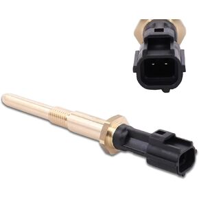 1 PC Automotive Temperature Sensor, Portable Engine System Cylinder Head Sensor, Replacement OEM No. 1S7F6G004AB 1S7Z6G004AA 1F2018707 Accessory, Compatible with Ford Focus (Black & Gold)