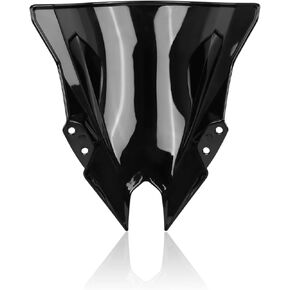 CHIFUN 18.4" Windshield Windscreen Airflow Wind Deflector Replacement for Kawasaki Ninja 500 /SE 2024+ Motorcycle Accessories(Black)