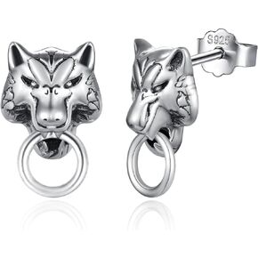 Midir&Etain Cute Animal Stud Earrings 925 Sterling Silver Dog/Ladybug/Paw Print/Horse Earrings Christmas Gifts Jewelry for Women Christmas Stocking Stuffers