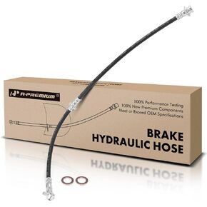 A-Premium Front Driver Brake Hydraulic Hose Compatible with Select Nissan Models - Cube 2009-2014, Versa 2007-2012 - Replace# 46210EM01B