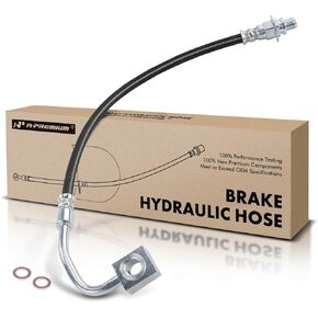 A-Premium Rear Passenger Brake Hydraulic Hose Compatible with Dodge and Chrysler Models - Intrepid 1998-2000, 300M 1999-2001, Concorde 1998-2000, LHS 1999-2001