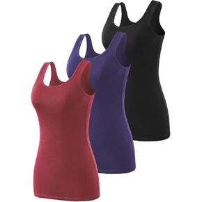 Rosyline Cotton Tank Tops Women Sleeveless Undershirt Layering Tops Undershirt Tank Top