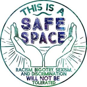 Safe Space Sticker Decal Window Bumper Sticker Vinyl 5"