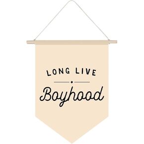 Long Live Bayhood Pennant Flag Funny Fashion Inspirational Quote Banner Pennant Wall Art Flag Home Wall Decor (A13)