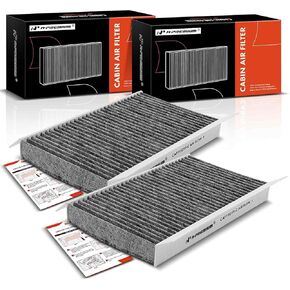 A-Premium Cabin Air Filter with Activated Carbon Compatible with Land Rover Range Rover Sport 2006-2013, LR4 2010-2016, LR3 2005-2009, Replace# JKR500020, JKR500010 2-PC Set