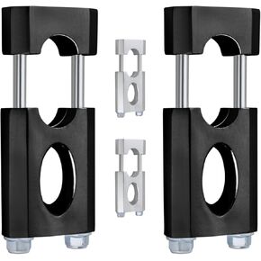 7/8" 22 mm Handlebar Mount Clamp Risers Fit for XR/CRF 50 70 125cc Dirt Pit Bike (Black 1 Pair).