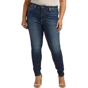 Silver Jeans Co. Women's Plus Size Infinite Fit High Rise Skinny Jeans-Legacy