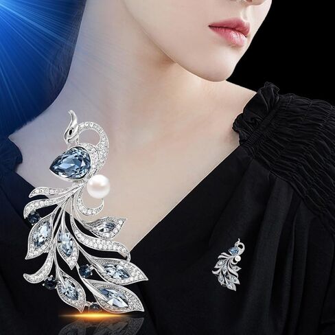 Flower Animal Rhinestone Brooches Pin for Women Girls Rhinestone Lapel Pin Wedding Accessories Brooch Pin Jewelry Gift for Wife Mom in Kuwait