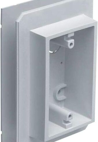 Arlington FS8171 Weatherproof Flanged Outlet Switch Box for Dutch Lap Siding, White, 1-Pack in Kuwait