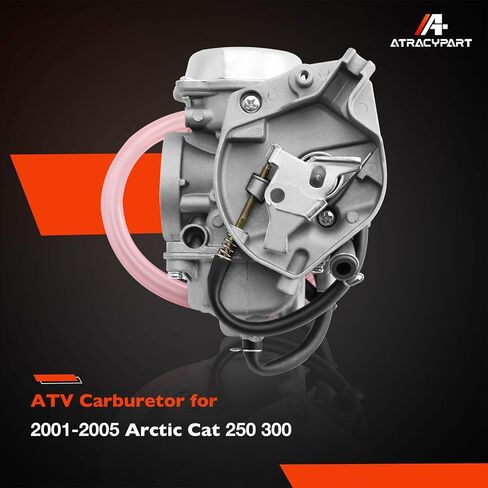 Carburetor Compatible with 2001 2002 2003 2004 2005 Arctic Cat 250 300 2x4 4x4 ATV Quad Carb with Rubber Airbox & Intake Manifold Boot in Kuwait
