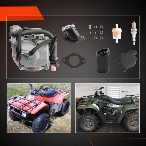 Carburetor Compatible with 2001 2002 2003 2004 2005 Arctic Cat 250 300 2x4 4x4 ATV Quad Carb with Rubber Airbox & Intake Manifold Boot in Kuwait