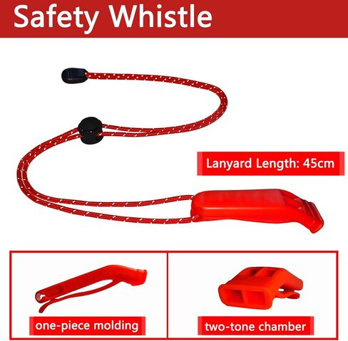 Emergency Whistle, Safety Whistle Survival Shrill Loud for Camping Hiking Hunting Boating Fishing Life Vest Jacket Rescue Signaling Kids Lifeguard 5 Pack in Saudi Arabia