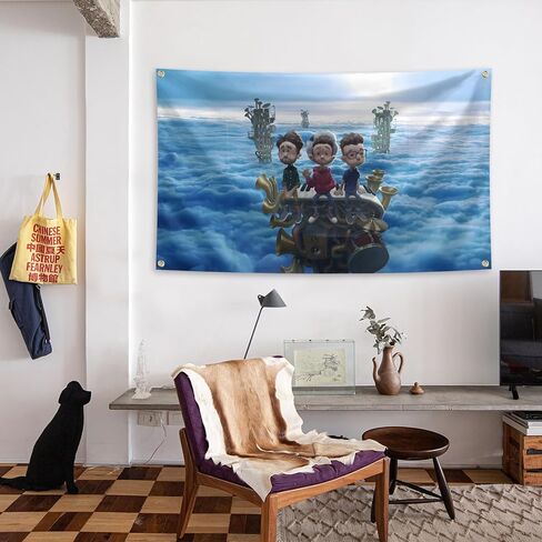 Funny Music Tapestry Ajrs Band Wall Tapestries 3X5 Feet For Bedroom Living Room (A1) in Saudi Arabia