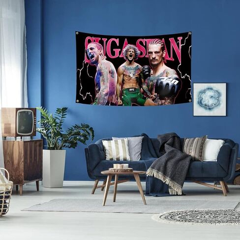 Sean Boxing Flag Boxing Banner Wall Hanging Tapestries for College Dorm Room Decoration Tapestry 3×5 FT in Saudi Arabia