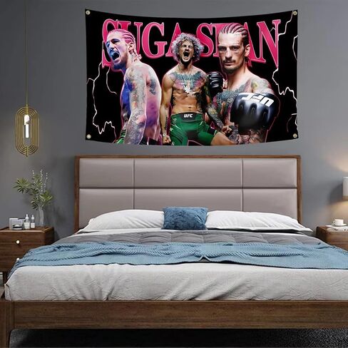 Sean Boxing Flag Boxing Banner Wall Hanging Tapestries for College Dorm Room Decoration Tapestry 3×5 FT in Saudi Arabia