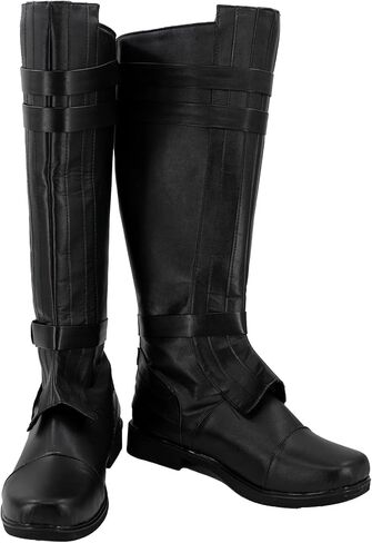 Mens Anakin Skywalker Costume Boots Obi Wan Kenobi Cosplay Leather Boots Jedi Boots Shoes Halloween Cosplay Prop in Saudi Arabia