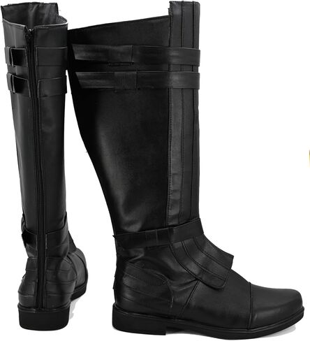 Mens Anakin Skywalker Costume Boots Obi Wan Kenobi Cosplay Leather Boots Jedi Boots Shoes Halloween Cosplay Prop in Saudi Arabia