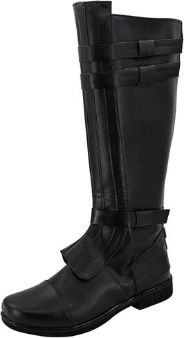 Mens Anakin Skywalker Costume Boots Obi Wan Kenobi Cosplay Leather Boots Jedi Boots Shoes Halloween Cosplay Prop in Saudi Arabia
