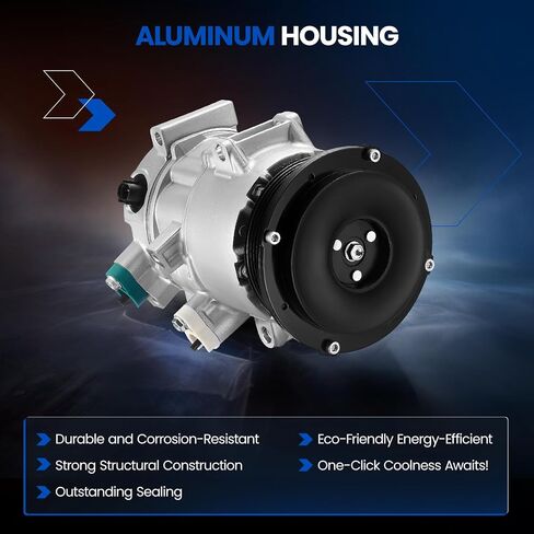 98386 ضاغط مكيف هواء مع قابض متوافق مع Toyota Hiace 2006-2019 L4 2.7L، Camry 2007-2009 L4 2.4L، RAV4 2006-2008 L4 2.4L in Saudi Arabia