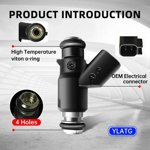 حاقن الوقود YLATG حاقن لسيارة تشيفي سيلفرادو 1500 تاهو إكسبريس 1500/2500/3500 سوبربان أفالانش، لكاديلاك إسكاليد، لسيارة جي إم سي يوكون سييرا 1500 سافانا 1500/2500/3500 5.3L 4.8L 12613411 (8 قطع) in Kuwait