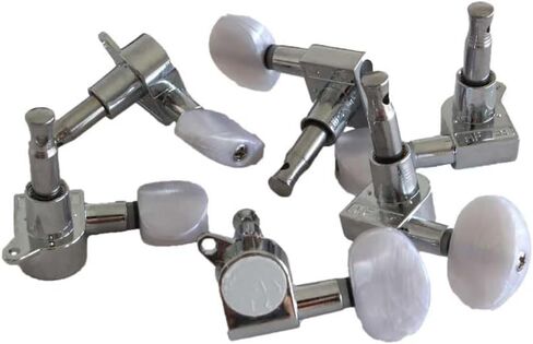 Acoustic Guitar Tuner Machine Head Red Electric Guitar Tuning Key 3x3 Closed Guitar Tuning Pegs Metal in Saudi Arabia