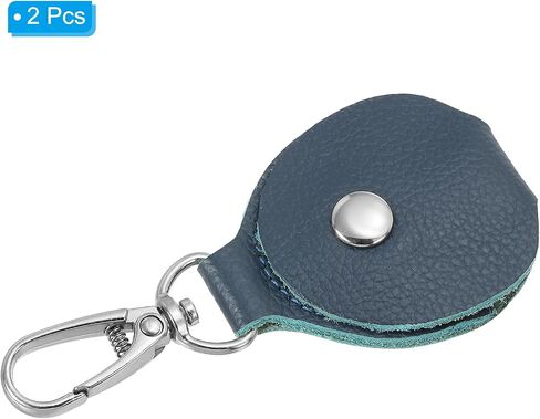 PATIKIL Leather Key Fob, Genuine Leather Keys Cover Portable Key Fob Air Tag Holder for Office Car Keys ID Key Cards in Saudi Arabia