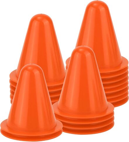 20pcs Soccer Cones for Training, 3.15 Inch Mini Practice Cones Flexible Agility Small Sports Cones for Drills Kids Basketball Football Skating and Indoor Outdoor Other Sports and Games (Blue) in Saudi Arabia