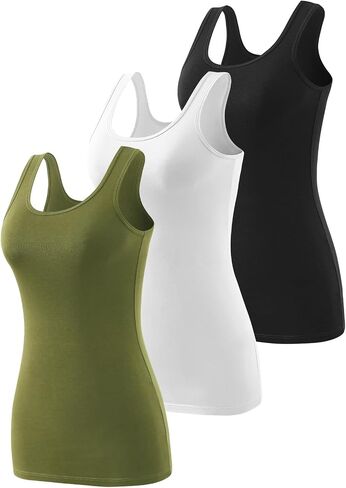 Rosyline Cotton Tank Tops Women Sleeveless Undershirt Layering Tops Undershirt Tank Top in Saudi Arabia