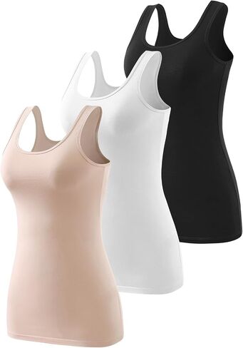 Rosyline Cotton Tank Tops Women Sleeveless Undershirt Layering Tops Undershirt Tank Top in Saudi Arabia