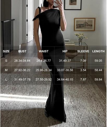 Women Bodycon Maxi Dress Asymmetrical Twist One Shoulder Long Dress Party Cocktail Formal Dresses in Saudi Arabia