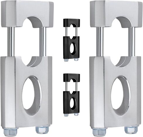 7/8" 22 mm Handlebar Mount Clamp Risers Fit for XR/CRF 50 70 125cc Dirt Pit Bike (Black 1 Pair). in Kuwait