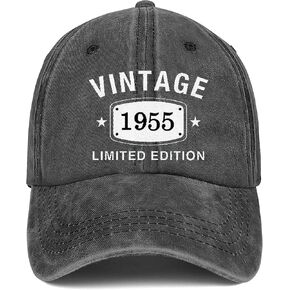 70th Birthday Gifts for Women Men Vintage 1955 Baseball Cap Ideas Gift Embroidery Party Hats Parents Turning 70 Th