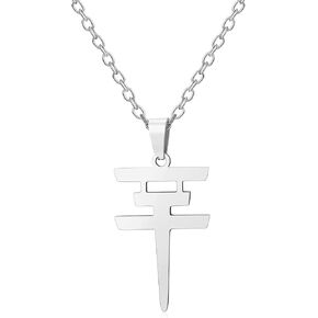 Rock Roll Necklace Stainless Steel Pendant Jewelry for Men Women Music Fans