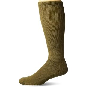 Thorlos Unisex MS Anti-Fatigue Thick Padded Over the Calf Sock, Coyote Brown, Large