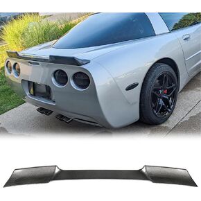 Carbon Fiber Rear Spoiler Wing Compatible with Chevy Corvette C5 1997-2004