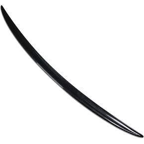 Beautost Fit for Toyota VENZA 2021 2022 2023 2024 Rear Trunk Wing Spoiler Cover Trim(Carbon Fiber Black)