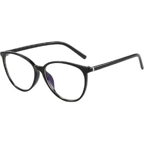 Blue Light Blocking Glasses for Women and Men Oval Cat Eye Computer Gaming Eyeglasses