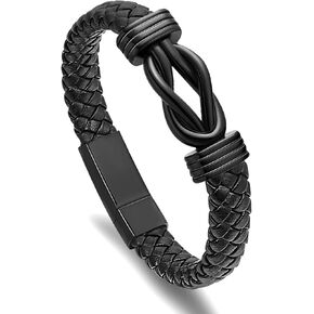 Infinity Knot Urn Bracelet for Men Cremation Jewelry for Ashes Memorial Human Ashes Mens Cuff Bangle Bracelet, Infinity 22cm/8.66inch