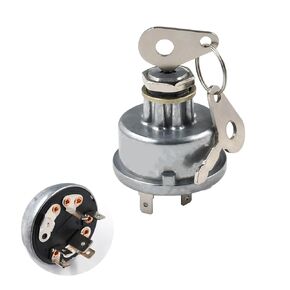 Ignition Switch E7NN11N501AB Compatible with Ford Tractor 2000 2150 2300 2600 2600V 2610 2810 2910 3000 3010S 3055 3330 3110 333 334 335 340 340A 340B Replace 82849085 D3NN11N572A