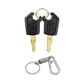5P8500 5P-8500 Ignition Keys with Key Chain Fits for Caterpillar Heavy Equipment(2/Pack)