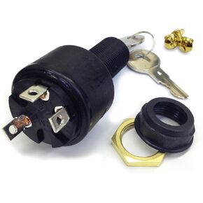 Sierra International-MP39120 Switch Ignition Pos Con, chrome , white
