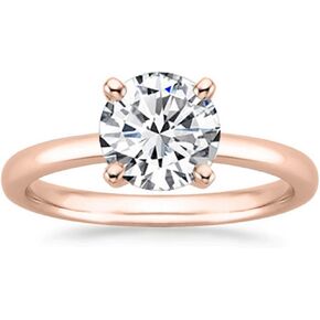 1 to 6 Carat Lab Grown 4 Prong Solitaire Round Cut IGI CERTIFIED Diamond Engagement Rings E-F Color VS2-SI1 Clarity…
