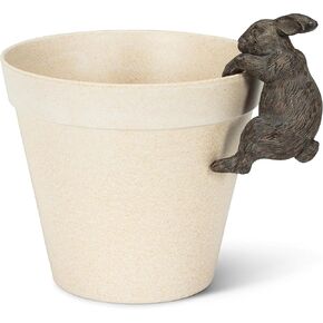 Abbott Collection 27-PEEK-480 Hanging Rabbit-BRN-3.5" H, Brown
