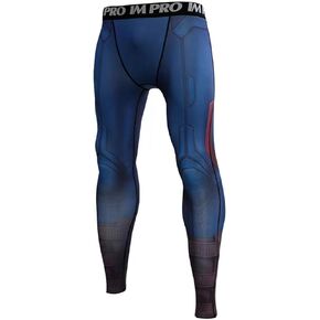3D Super Hero Close-Fitting Quick-Drying Elastic Sport Cosplay Pants