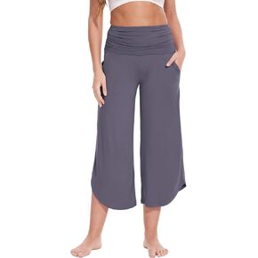 Women's Pajama Pants Bamboo Viscose Wide Leg Yoga Pants Casual High Waisted Lounge Palazzo Pants with Pockets