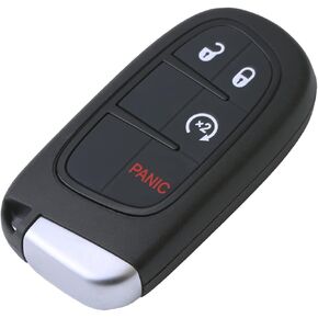OCESTORE M3M-40821302 Car Key Fob Keyless Control Entry Remote 68250337AB 4 Button Vehicles Replacement Compatible with Compass M3N40821302 68417821AA
