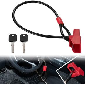 Heavy-Duty Car Steering Wheel Lock Universal Vehicle Security Lock Anti-Theft Security for Cars, SUVs, Trucks