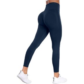 NORMOV Seamless Workout Butt Lifting Leggings - Booty Scrunch Gym Leggings for Women